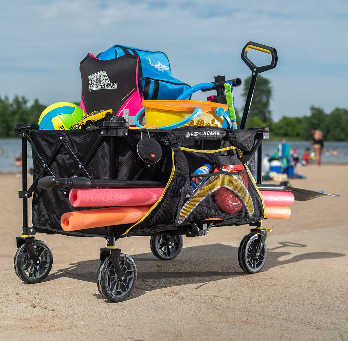 GCSW-7P filled with equipment for the beach